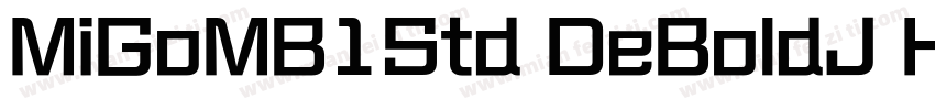 MiGoMB1Std DeBoldJ H字体转换